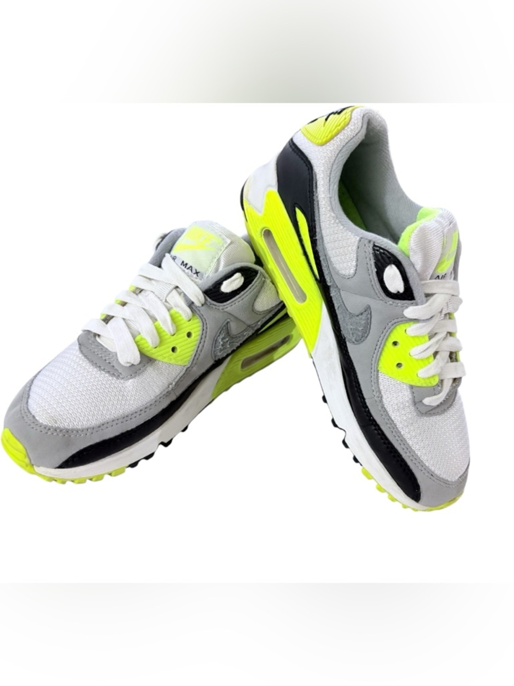 Nike Air Max 90 OG Volt, Neon Yellow Sneakers Sz 6 Women Running Shoes Blokecore - Picture 6 of 13